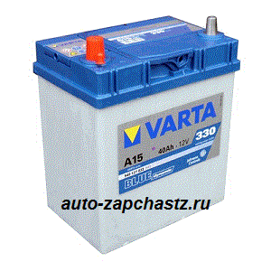 АКБ VARTA 6CT 40Ah L+ BLue Dynamic 330A (А15) азиат