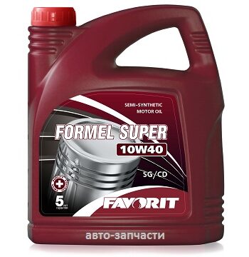 Масло моторное полусинтетическое всессезон. FORMEL Super Molibden API SF 10W-40 5л.