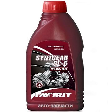 Масло трансмиссионное полусинтетическое всесезон. SYNTGEAR GL-5 SAE API GL-5 75W-90 1л.